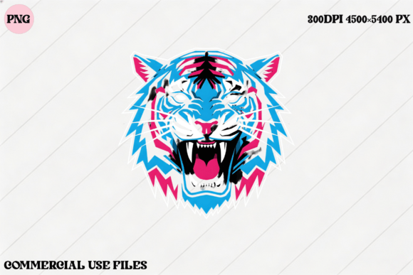 Unleash Your Brand’s Wild Side with the Roaring Tiger Head PNG